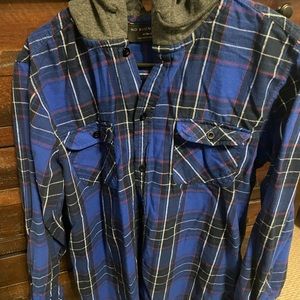 Flannel hoodie
